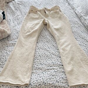 Abercrombie & Fitch ecru Flare Jeans - Kathleen Post line